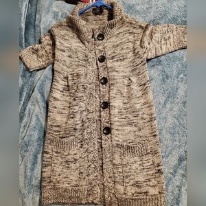 Short sleeve gray cardigan